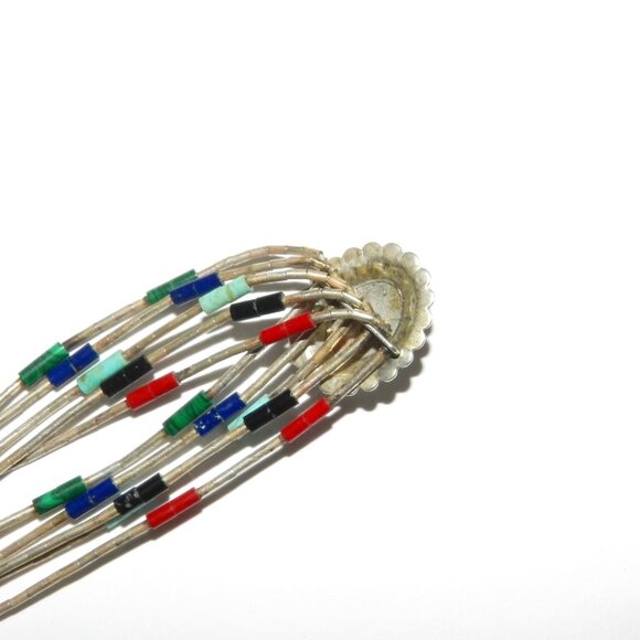 VINTAGE SIGNED QT LIQUID STERLING SILVER BRACELET 7 1/4" LONG - Picture 10 of 14